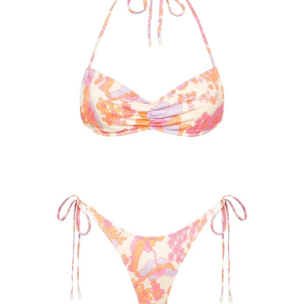 Triangl greta swimsuit in sherbert floral
